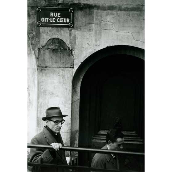 Brion Gysin, William Burroughs with Maurice Girodias (Naked Lunch Launch series, Paris, October 1959), 1959, BGBM01