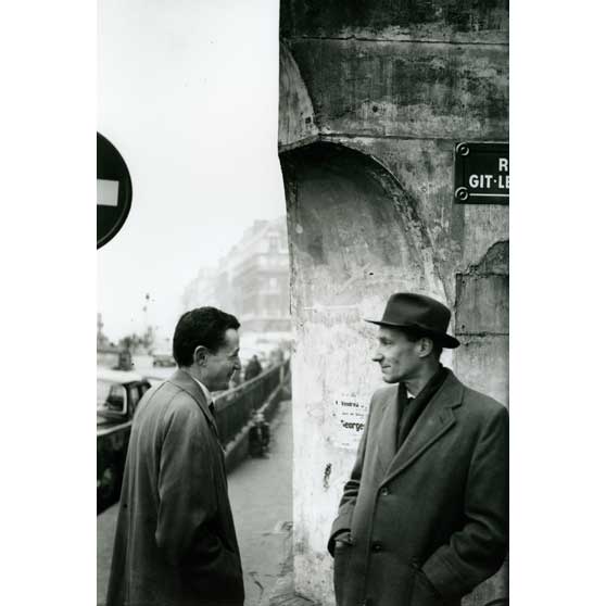 Brion Gysin, William Burroughs with Maurice Girodias (Naked Lunch Launch series, Paris, October 1959), 1959, BGBM07