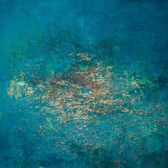 Govinda Sah 'Azad', Sea: Reflecting Clouds and Mountains, 2024, GS198