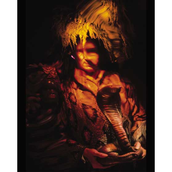 Ira Cohen, William Burroughs and his Gilded Cobra, 1966 IC765