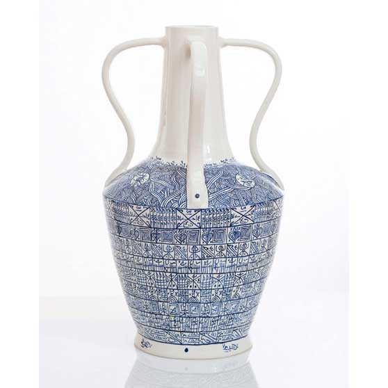 Rachid Koraïchi, From the series Lachrymatoires Bleues - Blue Lachrymatory Vases (iii), 2020 RK5051