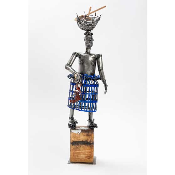 Sokari Douglas Camp, John Canoe Blue Bustle, 2021 SDC058