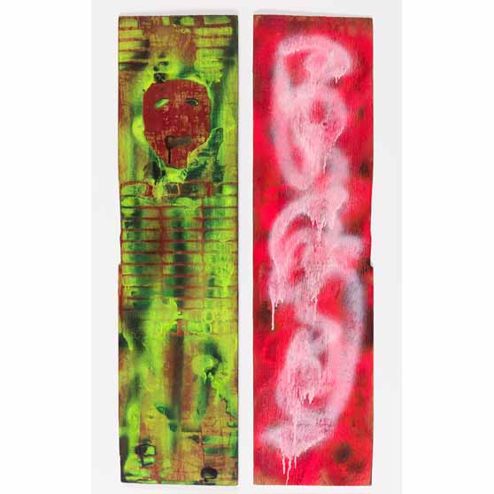 William S. Burroughs, Head on Tracks, c. 1989, WSB177