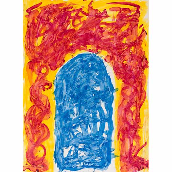 William S. Burroughs, Yellow Blue Awakenings - Rimbaud, 1989, WSB182