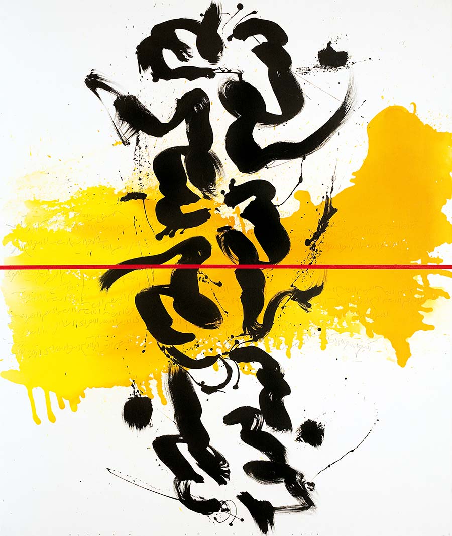 Golnaz Fathi, Untitled, 2010. Mixed media on canvas, 170 x 142 cm. 