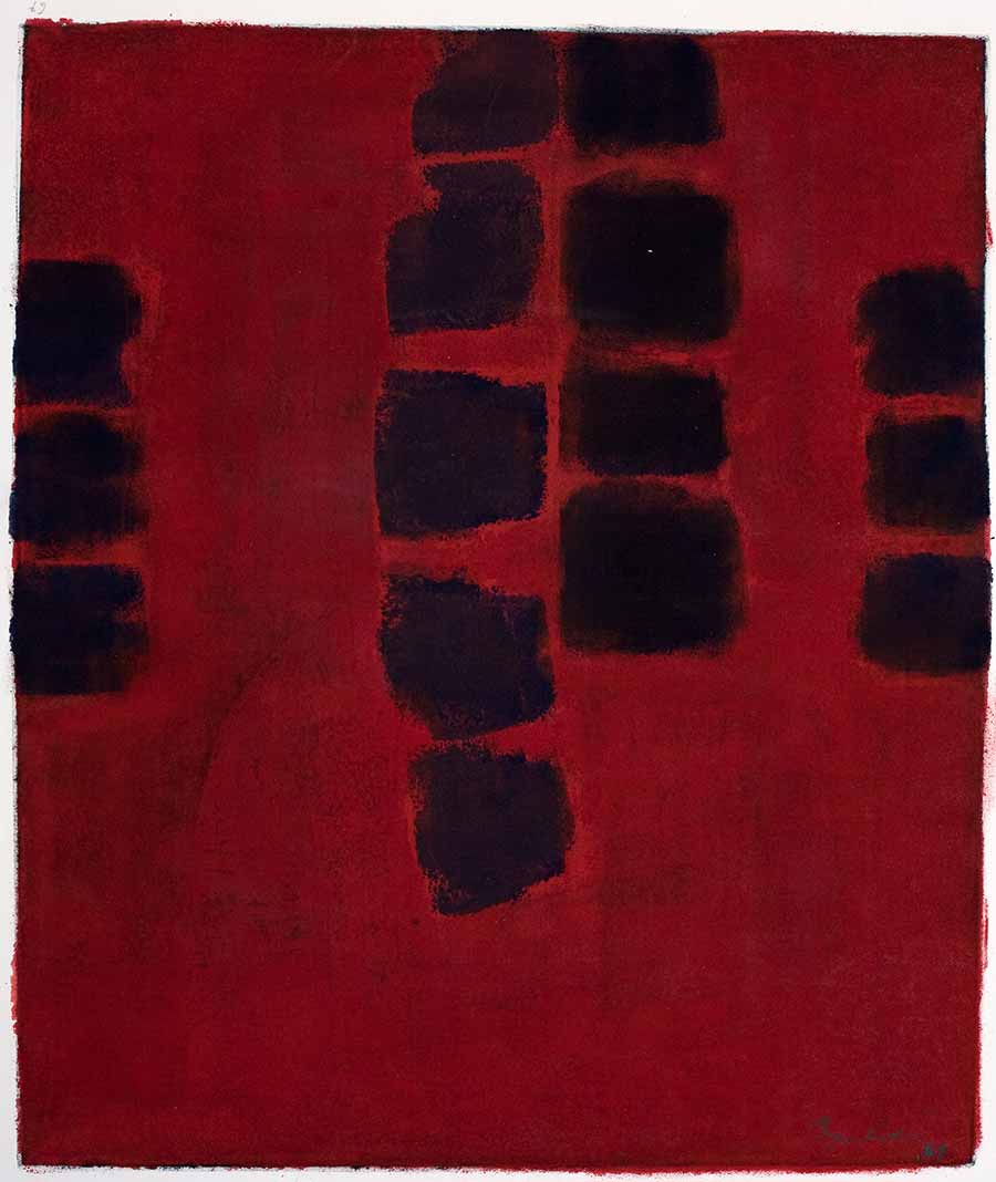 Kenji Yoshida, Untitled, 1967. Oil on paper, 65 x 50 cmm. 