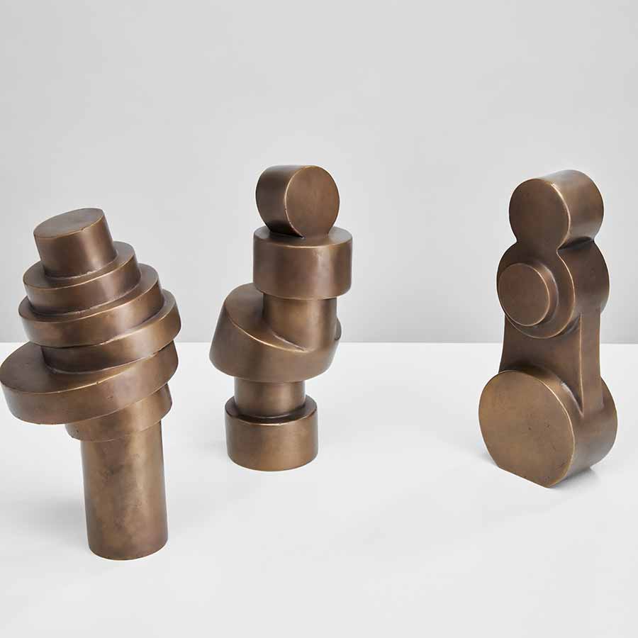 LR Vandy, These Women, Nos. 2, 9, 12, 2019. Bronze, ca. 21 x 10 x 10 cm each. Ed. of 20.
