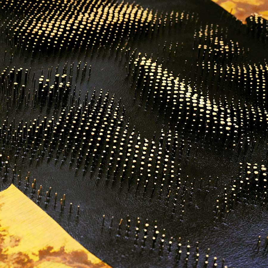 Alexis Peskine, Moto wa Uhanini (detail), 2020.